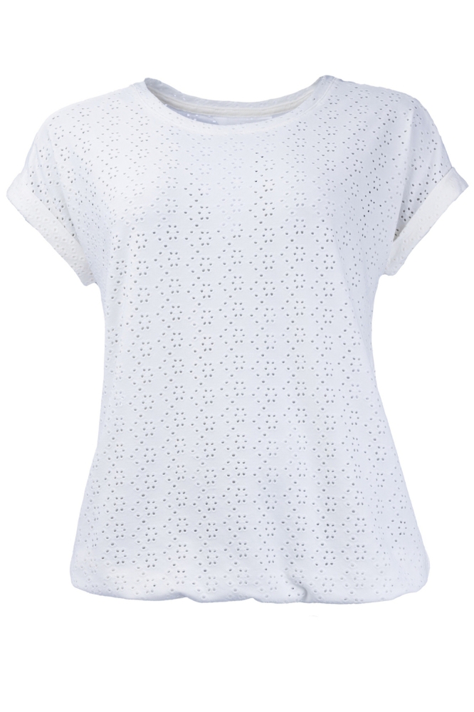 BRISIA AJOUR KNIT 25S4 U155 02 00 optical white